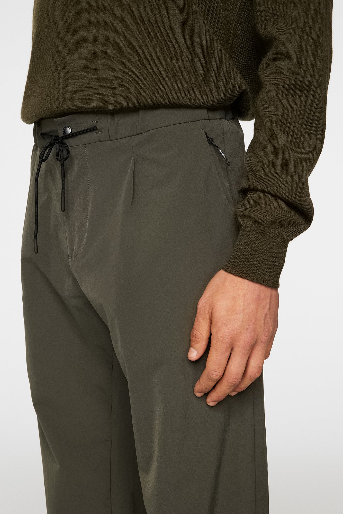 Men | Jin DS Pleated Pants | Forest Green