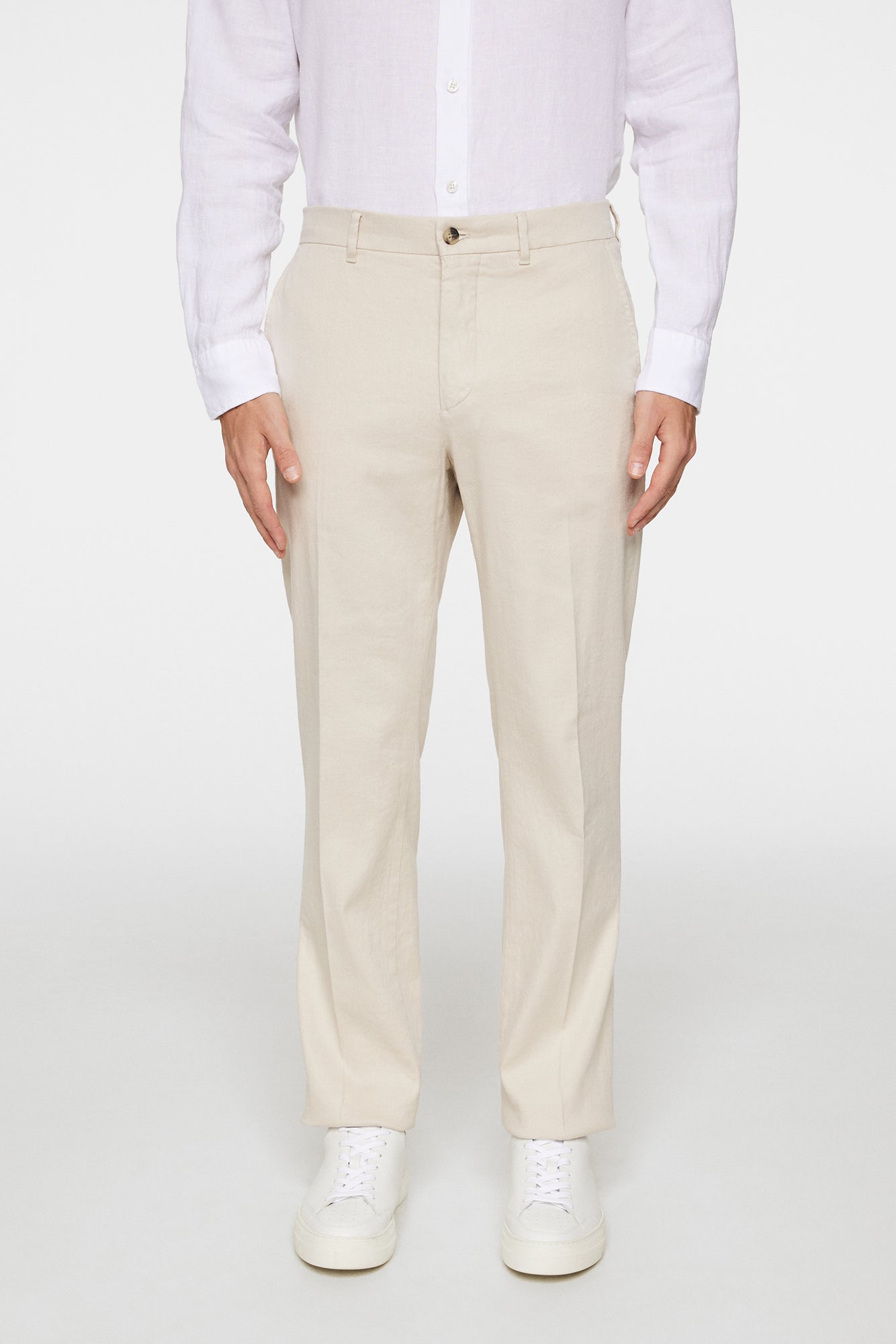 Men | Lois C Linen Stretch Pants | Moonbeam