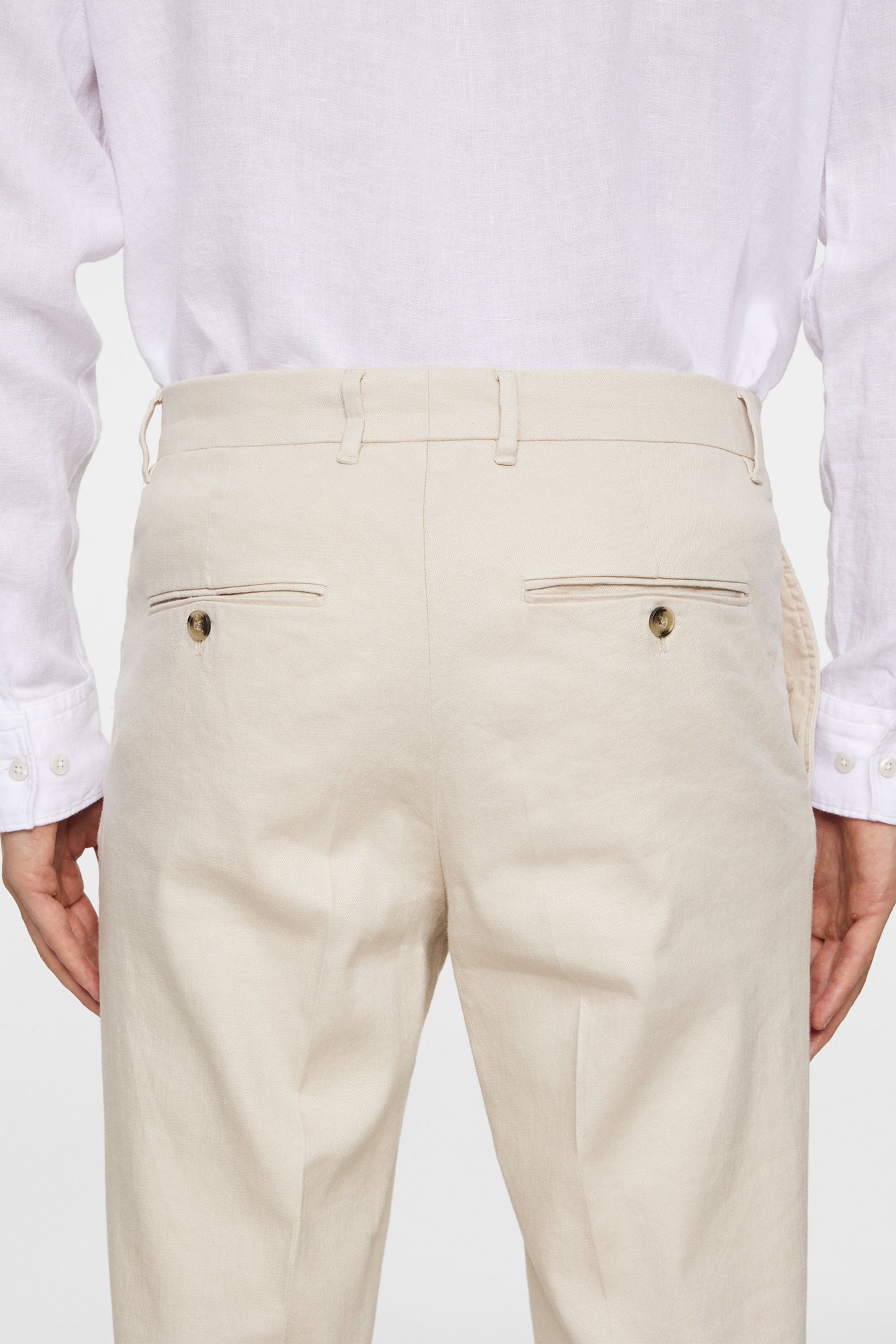 Men | Lois C Linen Stretch Pants | Moonbeam