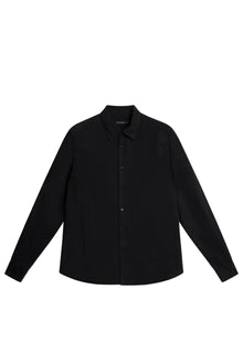 Slim LS Comfort Tencel Shirt in Black by J.Lindeberg