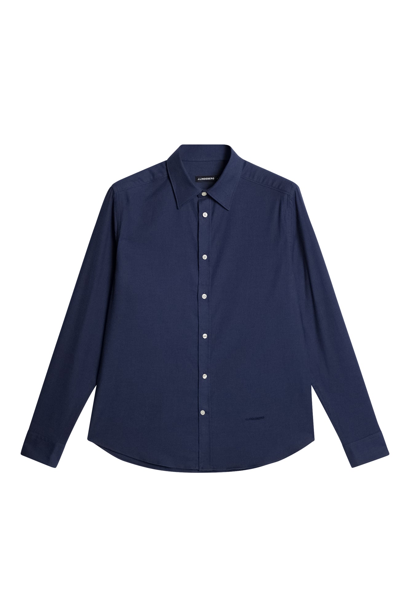 Light Flannel Slim Shirt in JL Navy by J.Lindeberg