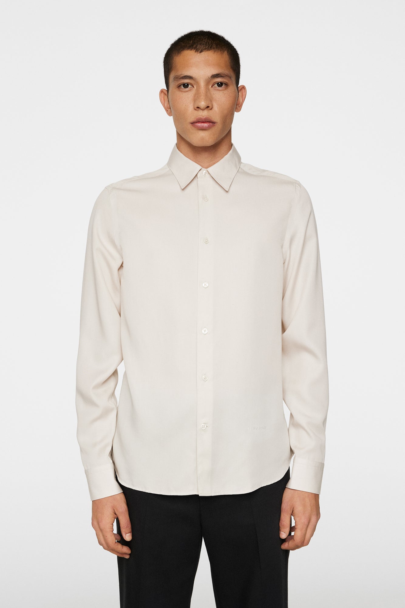 Men | Slim LS Comfort Tencel Shirt | Moonbeam