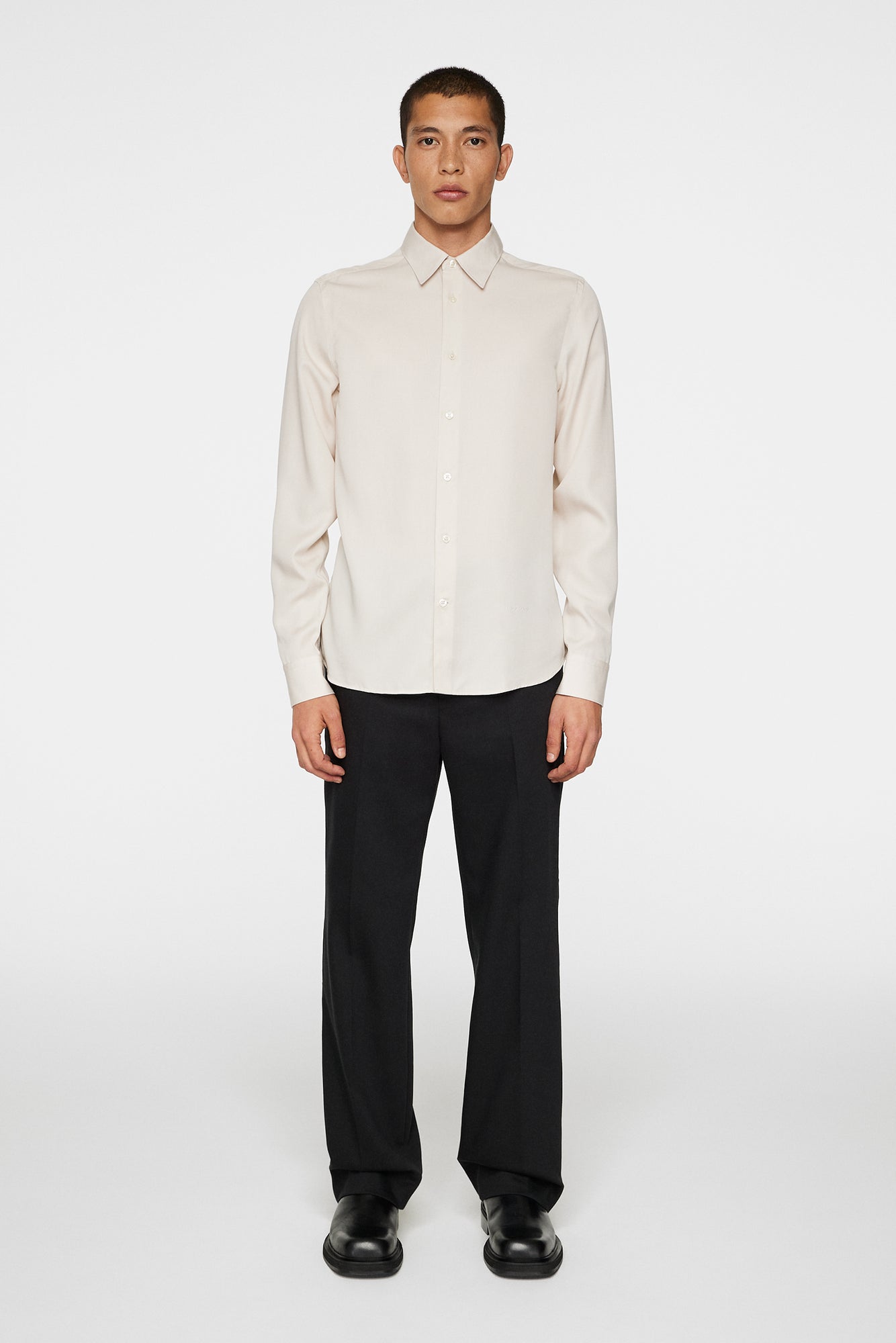 Men | Slim LS Comfort Tencel Shirt | Moonbeam