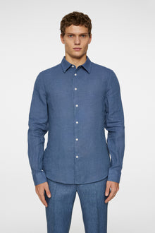 Men | Slim LS Linen Melange Shirt | Rain Washed