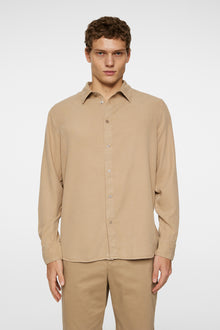 Men | Reg LS Struct Gmd Tencel Shirt | Batique Khaki