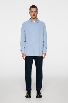 Men | Reg LS Struct Gmd Tencel Shirt | Rain Washed