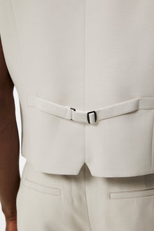 Men | Walid Double weave Waistcoat | Moonbeam