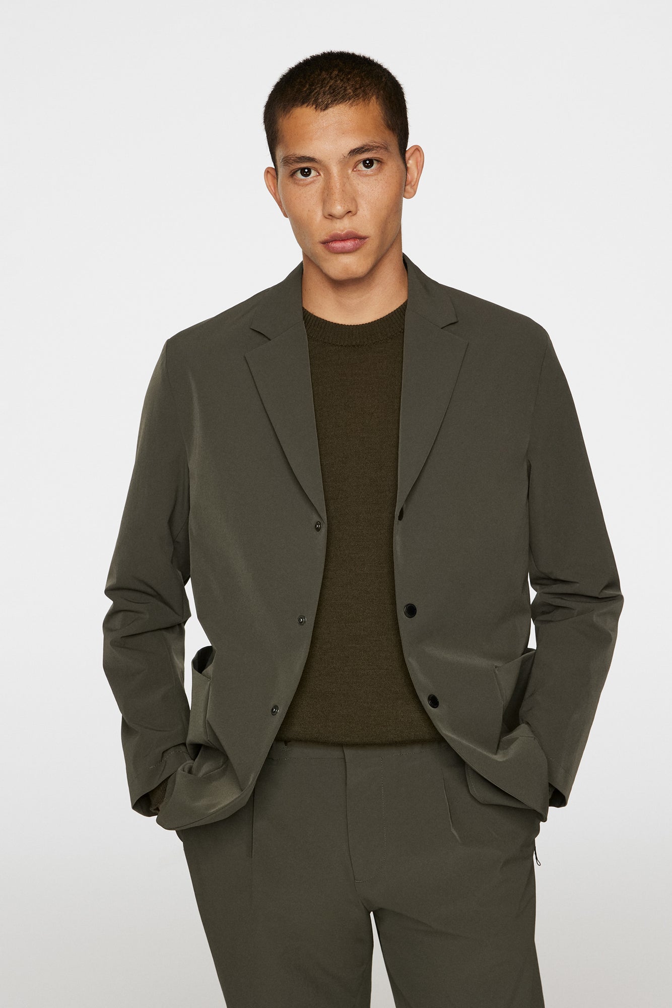 Men | Barry Tech Blazer | Forest Green