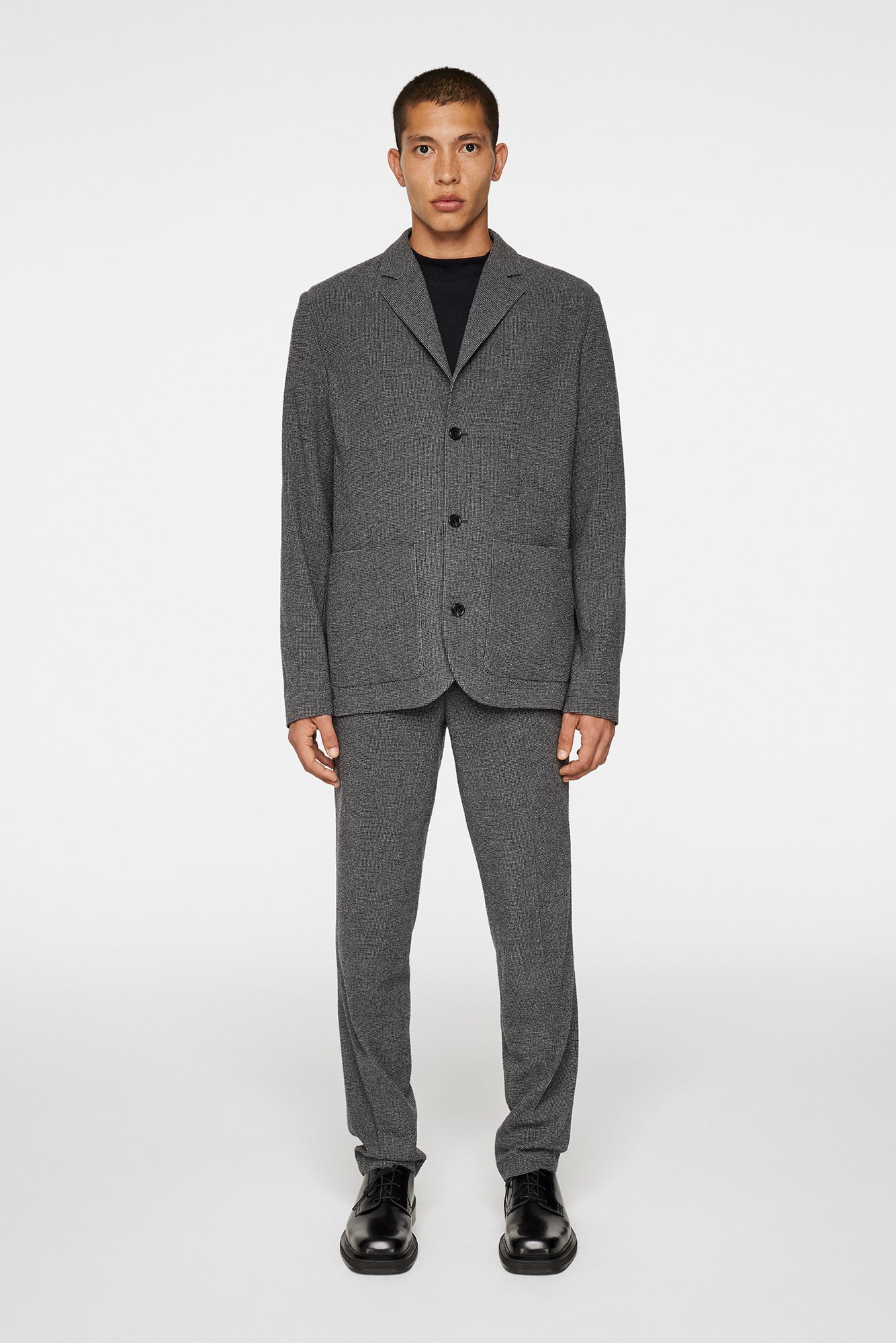 Men | Jack Crinkled Wool Blazer | Black