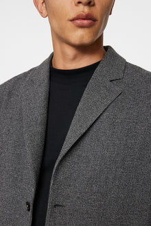 Men | Jack Crinkled Wool Blazer | Black
