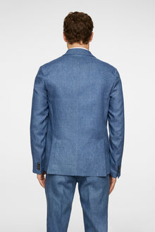 Men | Elton U Super Linen Blazer | Rain Washed