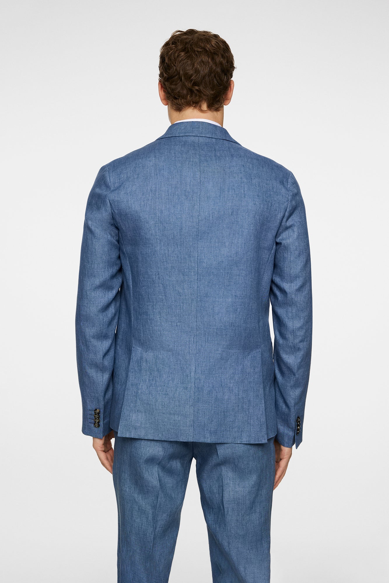 Men | Elton U Super Linen Blazer | Rain Washed