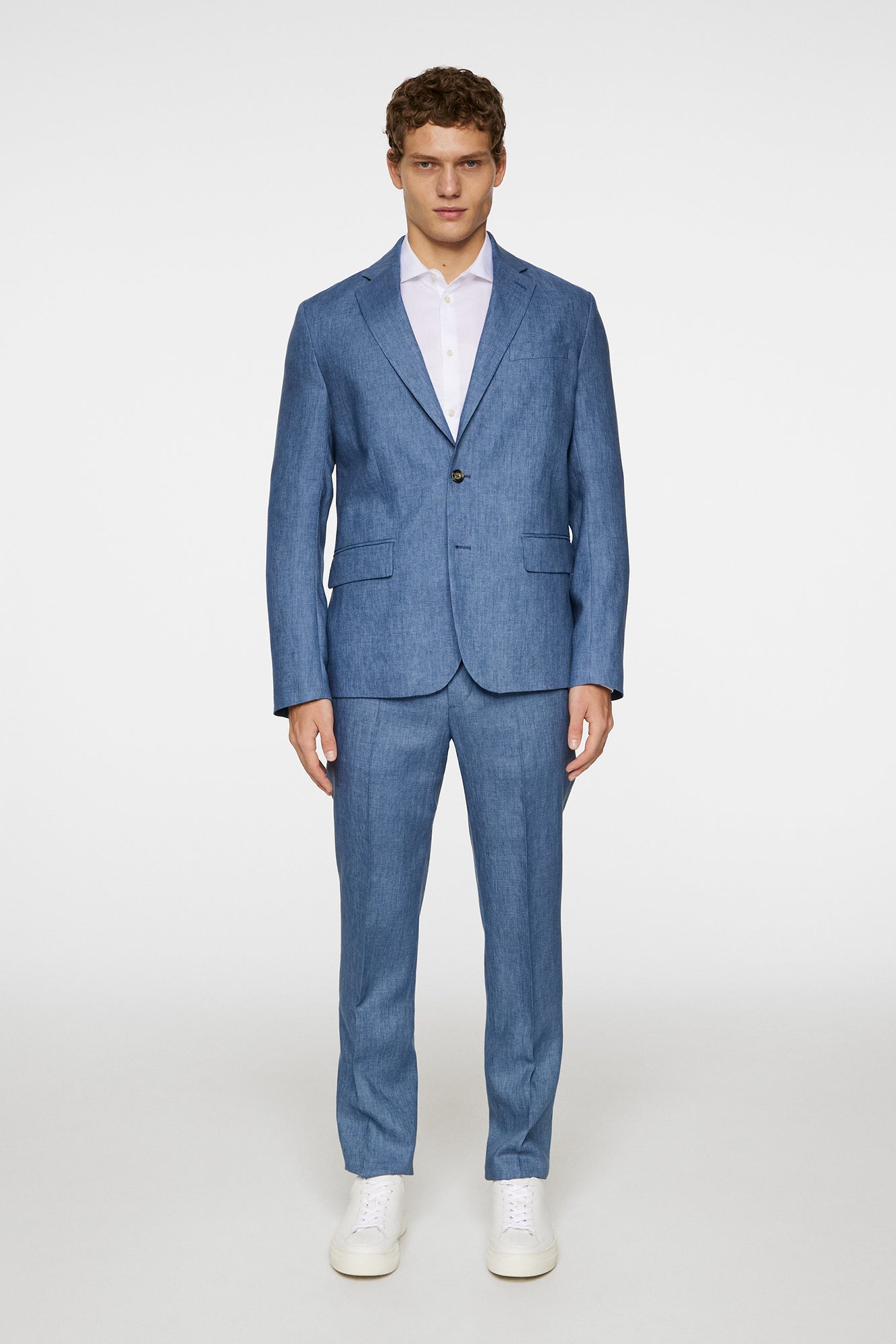 Men | Elton U Super Linen Blazer | Rain Washed