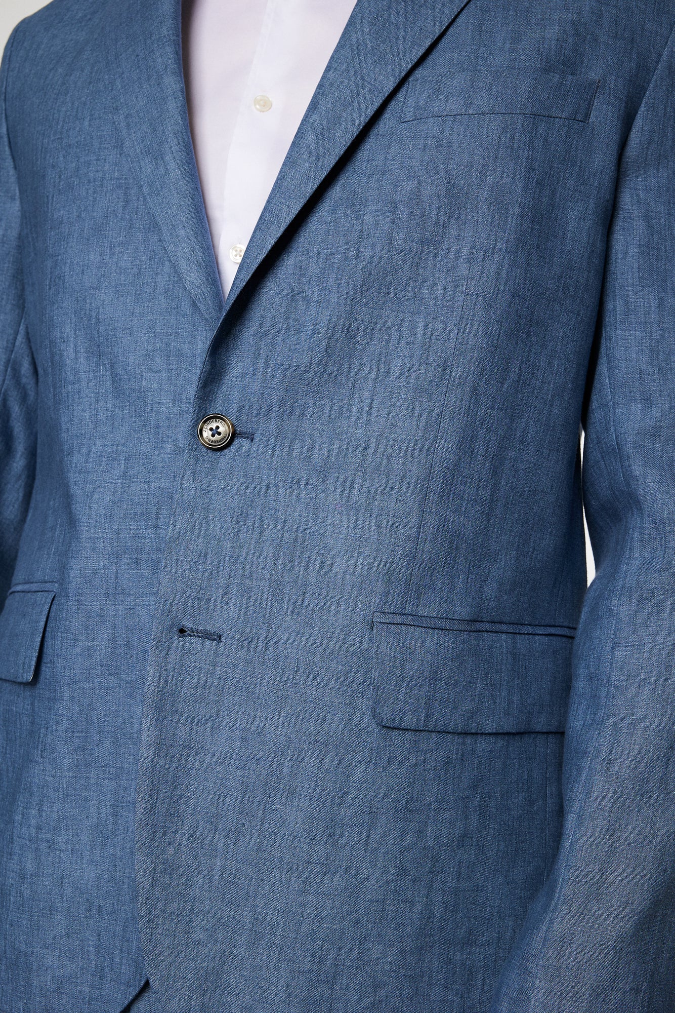 Men | Elton U Super Linen Blazer | Rain Washed
