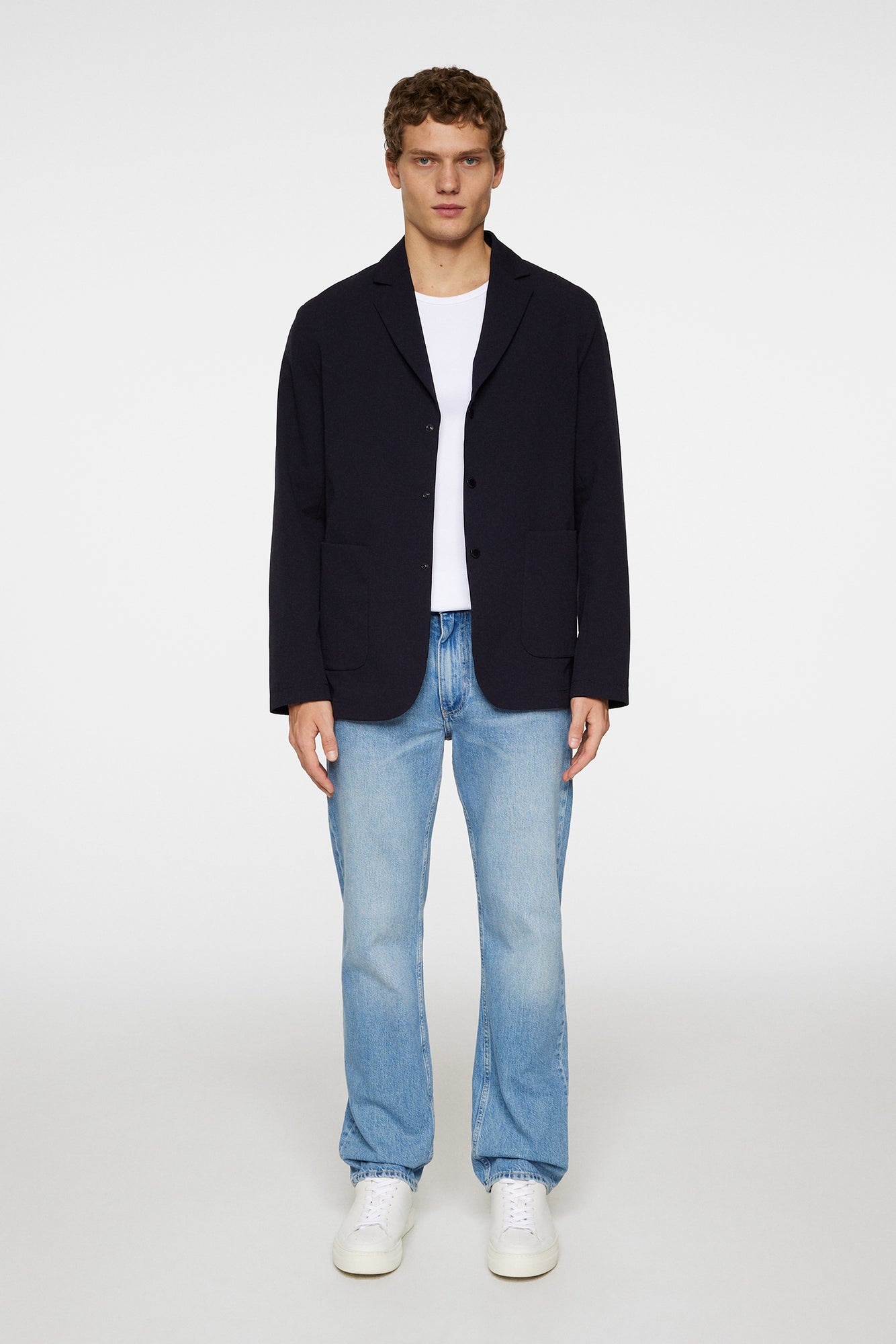 Men | Barry Oxy Tech Blazer | JL Navy