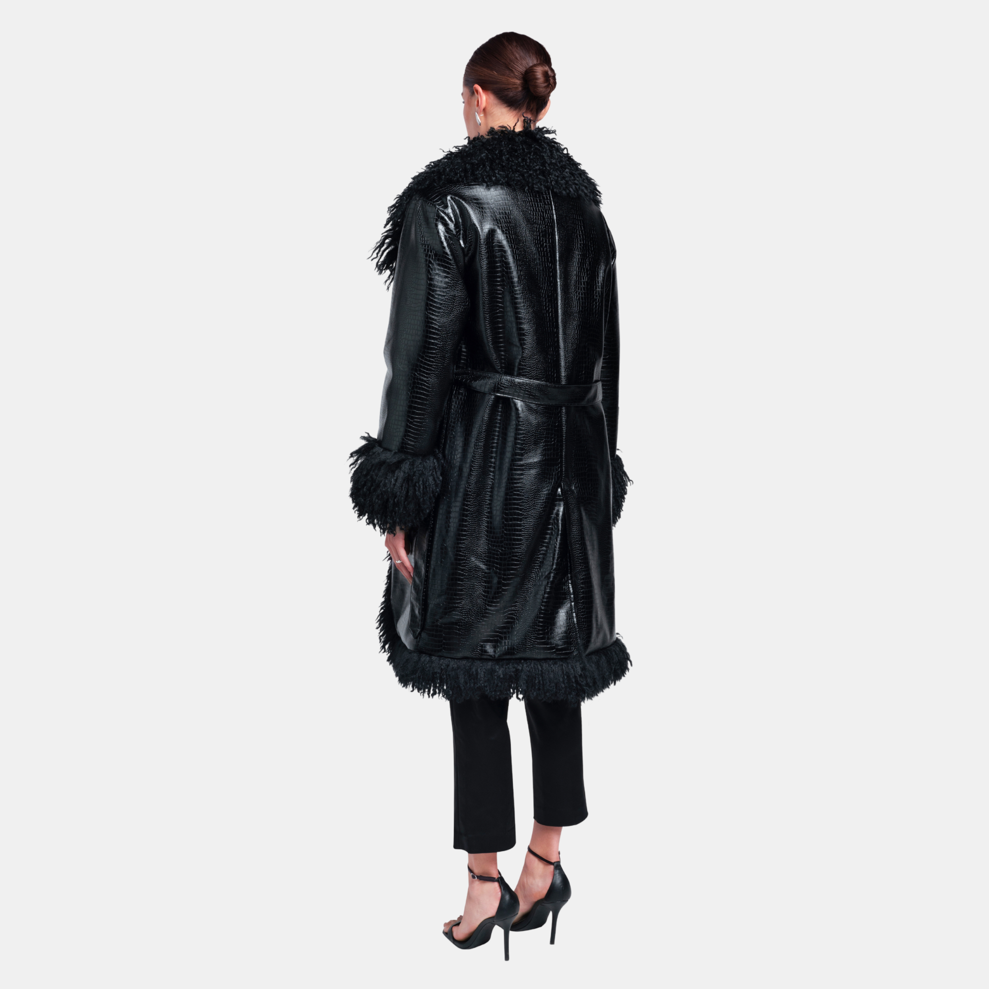 OW Collection Freya Coat | Black Caviar