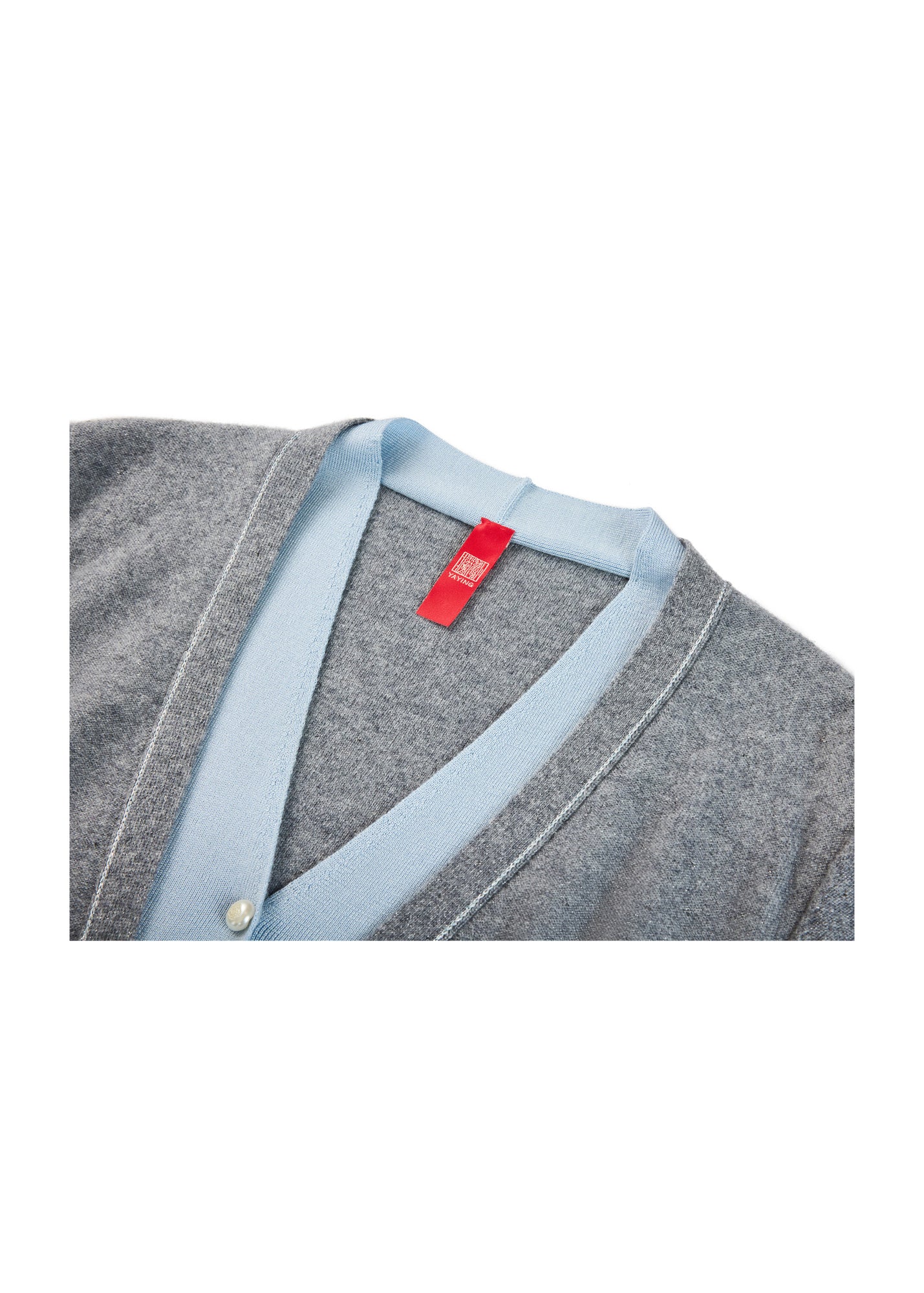 Faux Two-Piece Pullover | Grey
