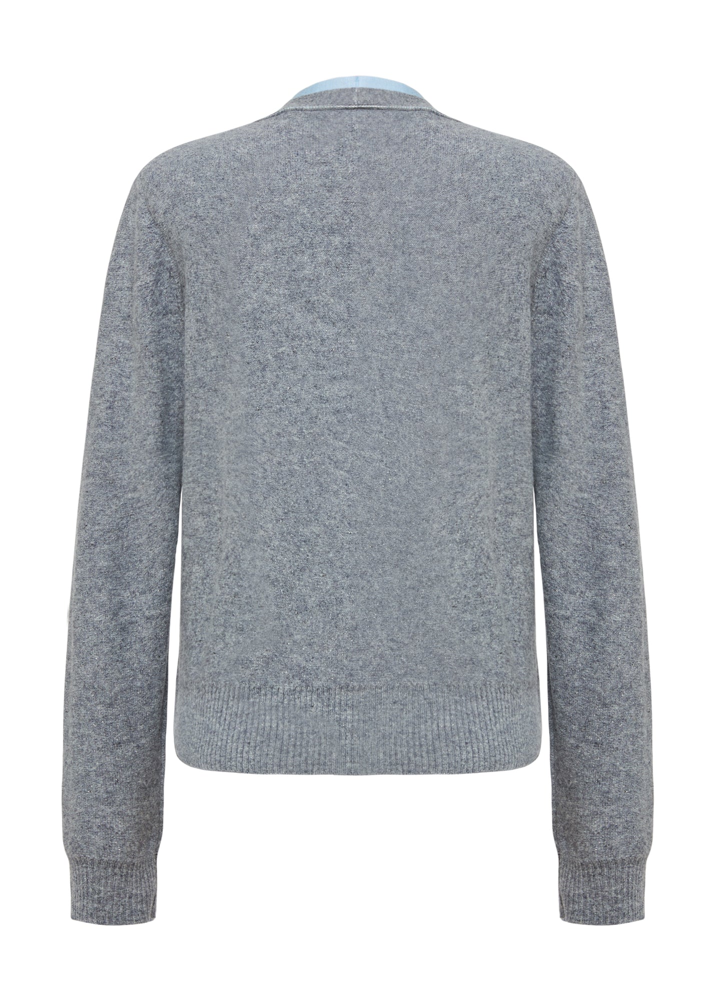 Faux Two-Piece Pullover | Grey