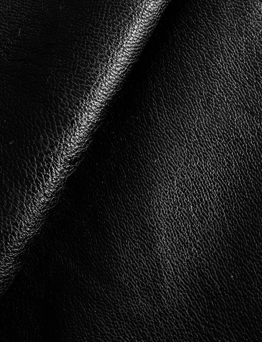 Faux Leather Bike Short::Black::Detail