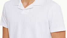 Felix Cotton Resort Collar Textured Cotton Polo Shirt | White