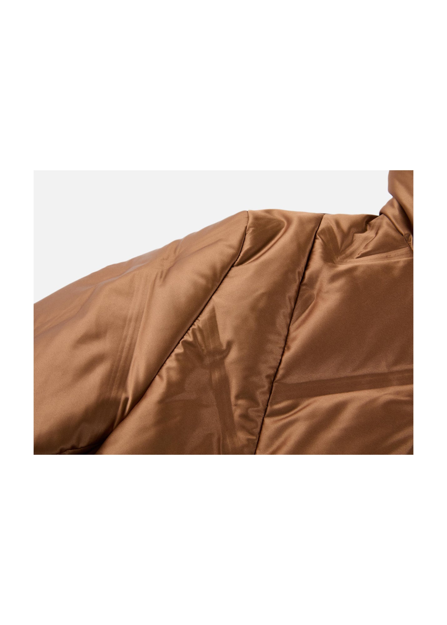 Fitted Puffer Jacket | Brown