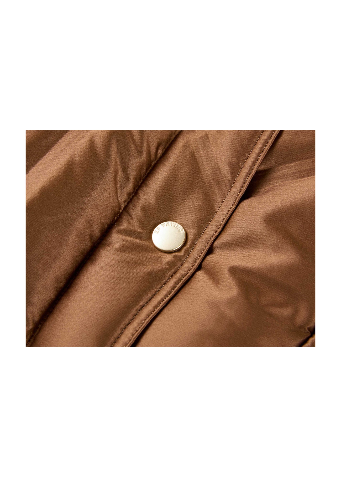 Fitted Puffer Jacket | Brown