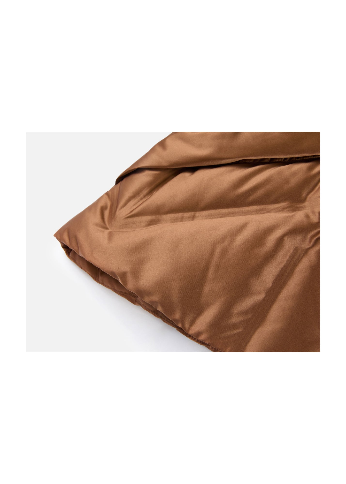 Fitted Puffer Jacket | Brown