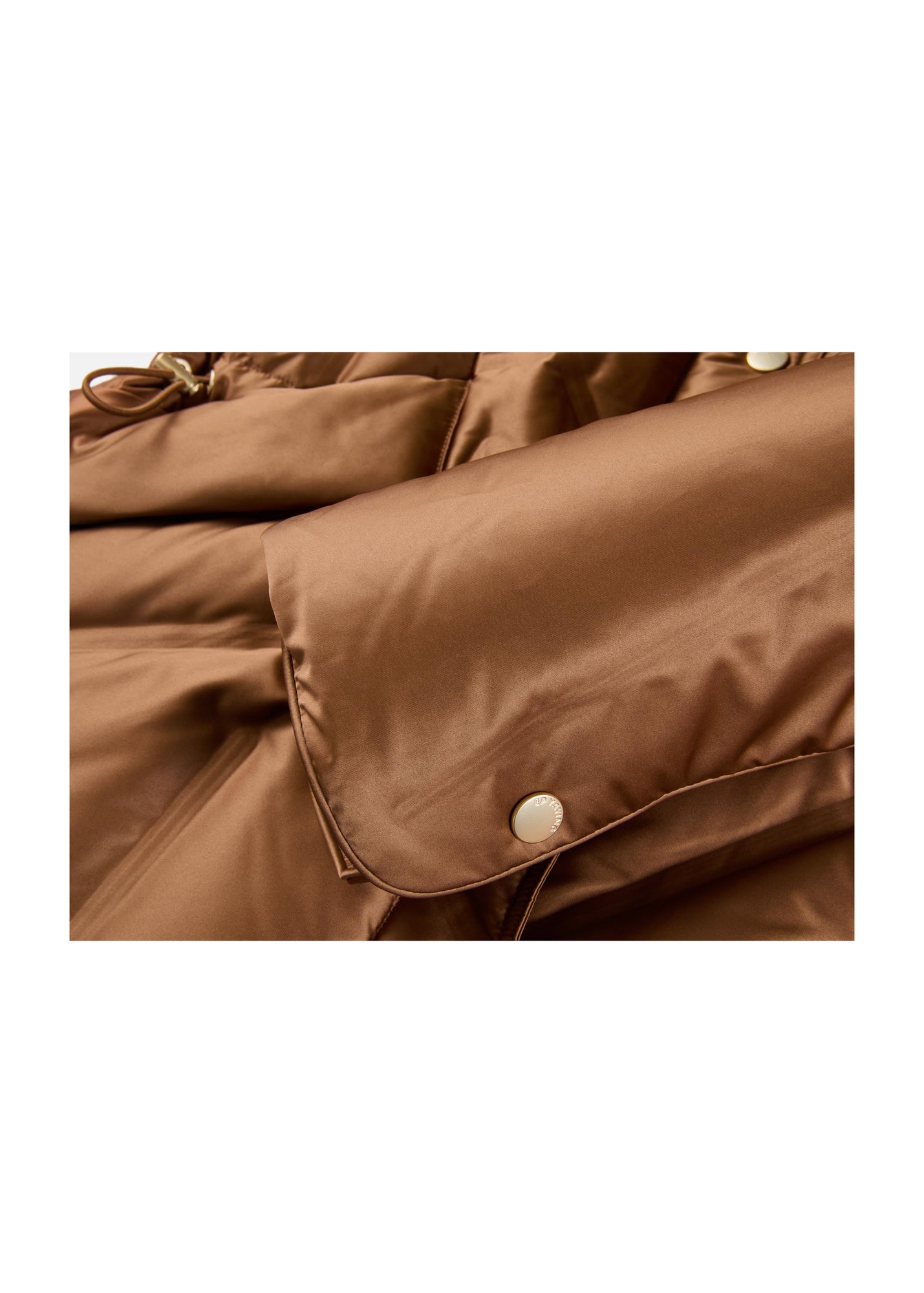 Fitted Puffer Jacket | Brown