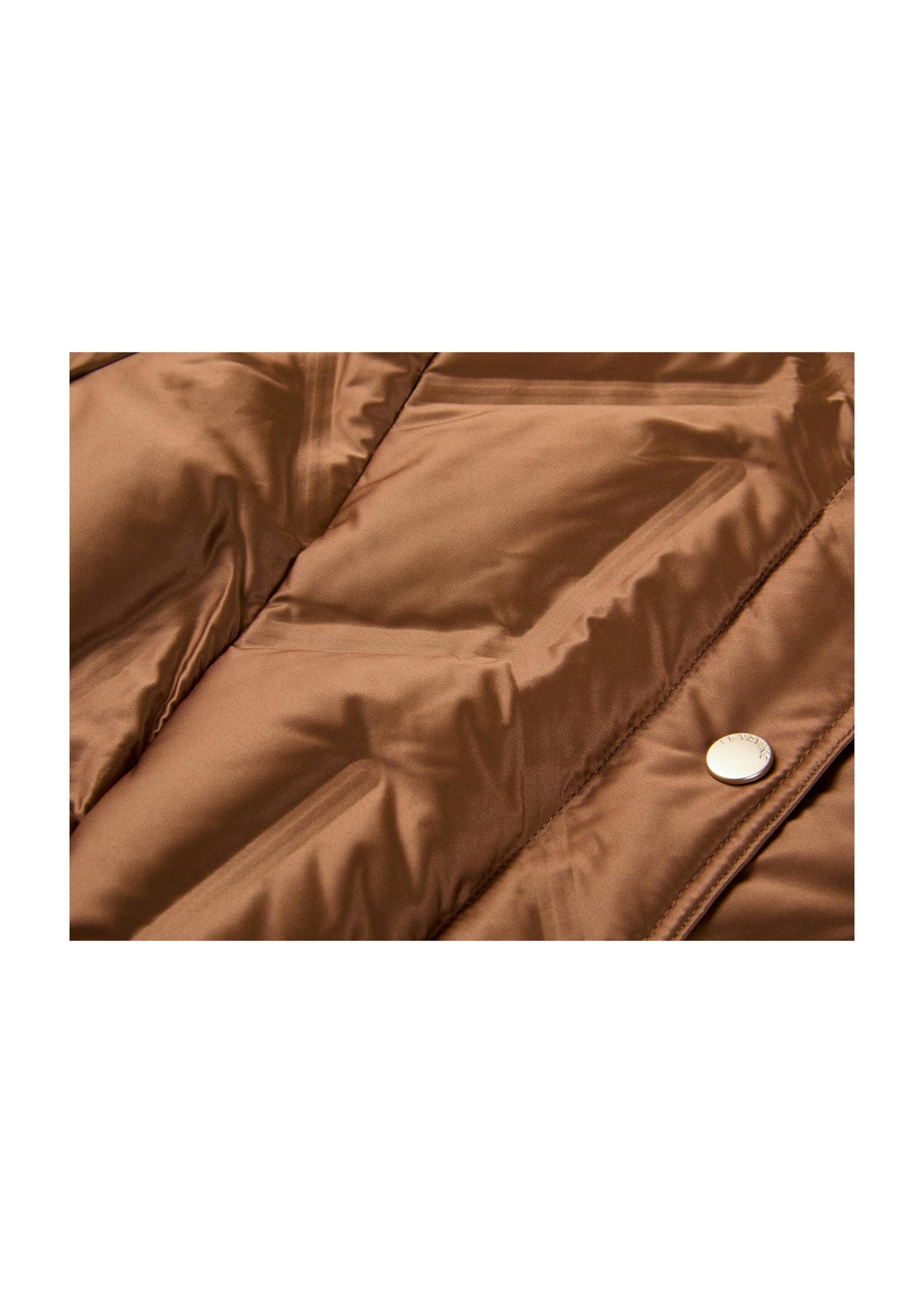Fitted Puffer Jacket | Brown