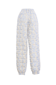 Ada Quilted Joggers | Blue Toile