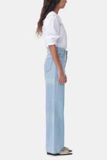 Frill Collar Poplin Shirt | Bright White