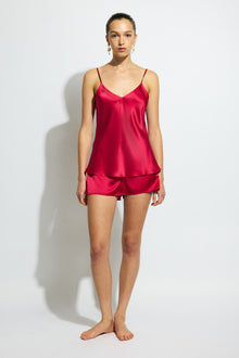 The Silk Short By GINIA In Ruby