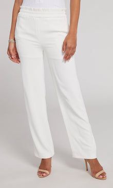 Theresa Crepe Pants | White