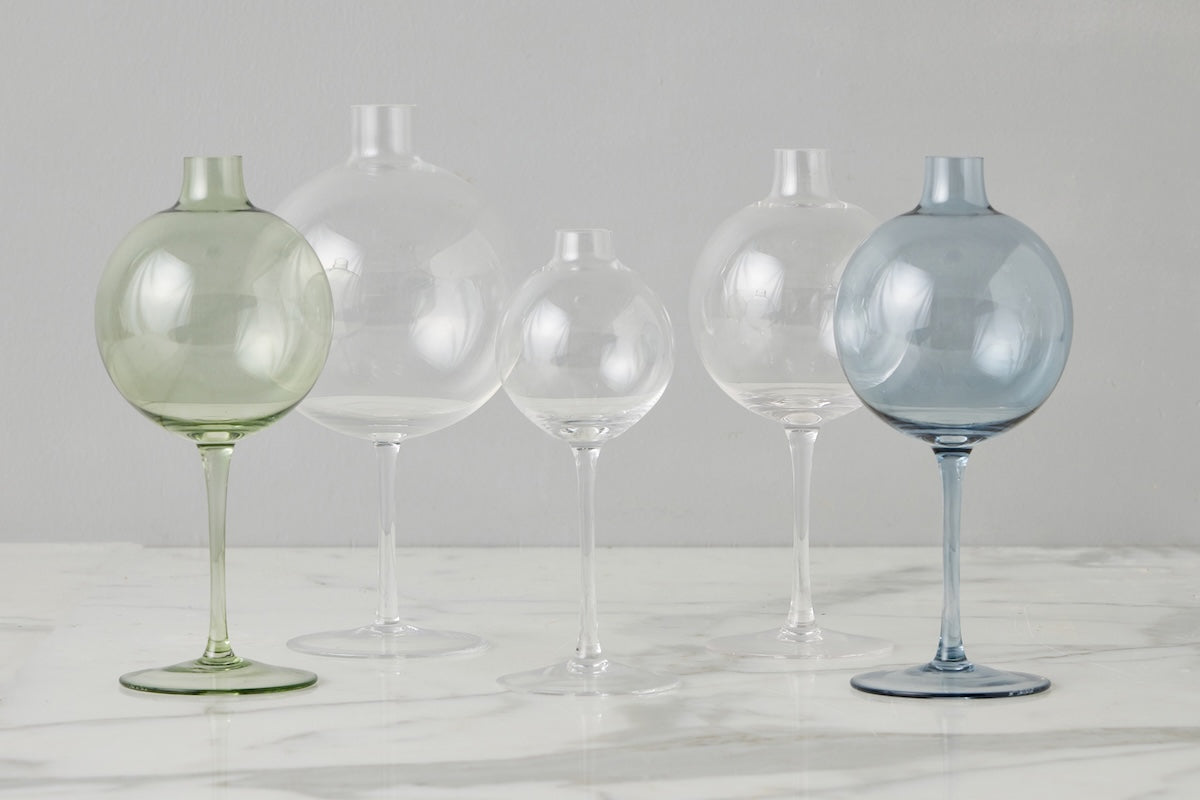 Wine Glass Vase | Clear | Small