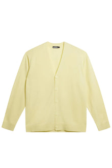 Lucas Knitted Cardigan in Wax Yellow by J.Lindeberg