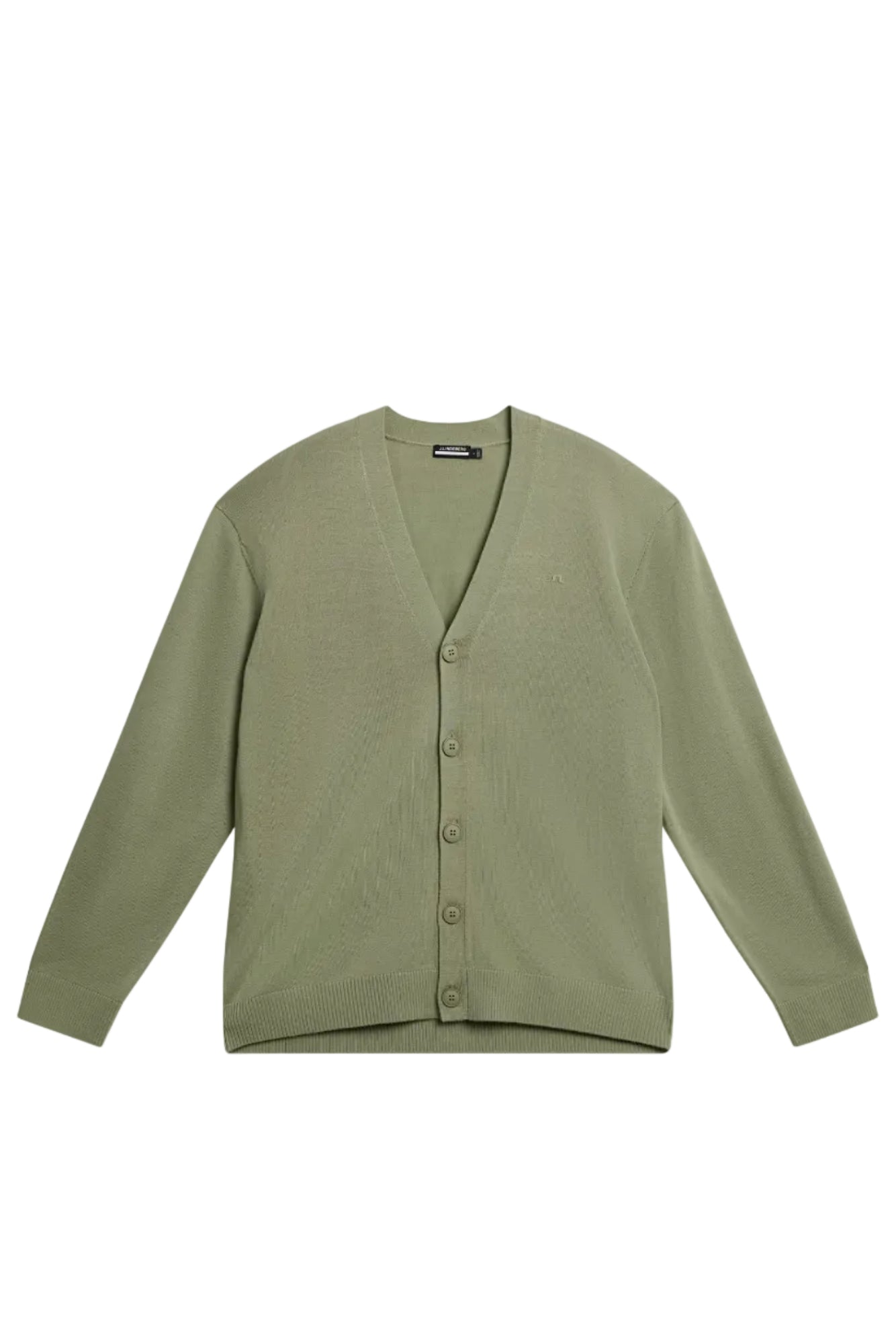 Lucas Knitted Cardigan in Oil Green by J.Lindeberg
