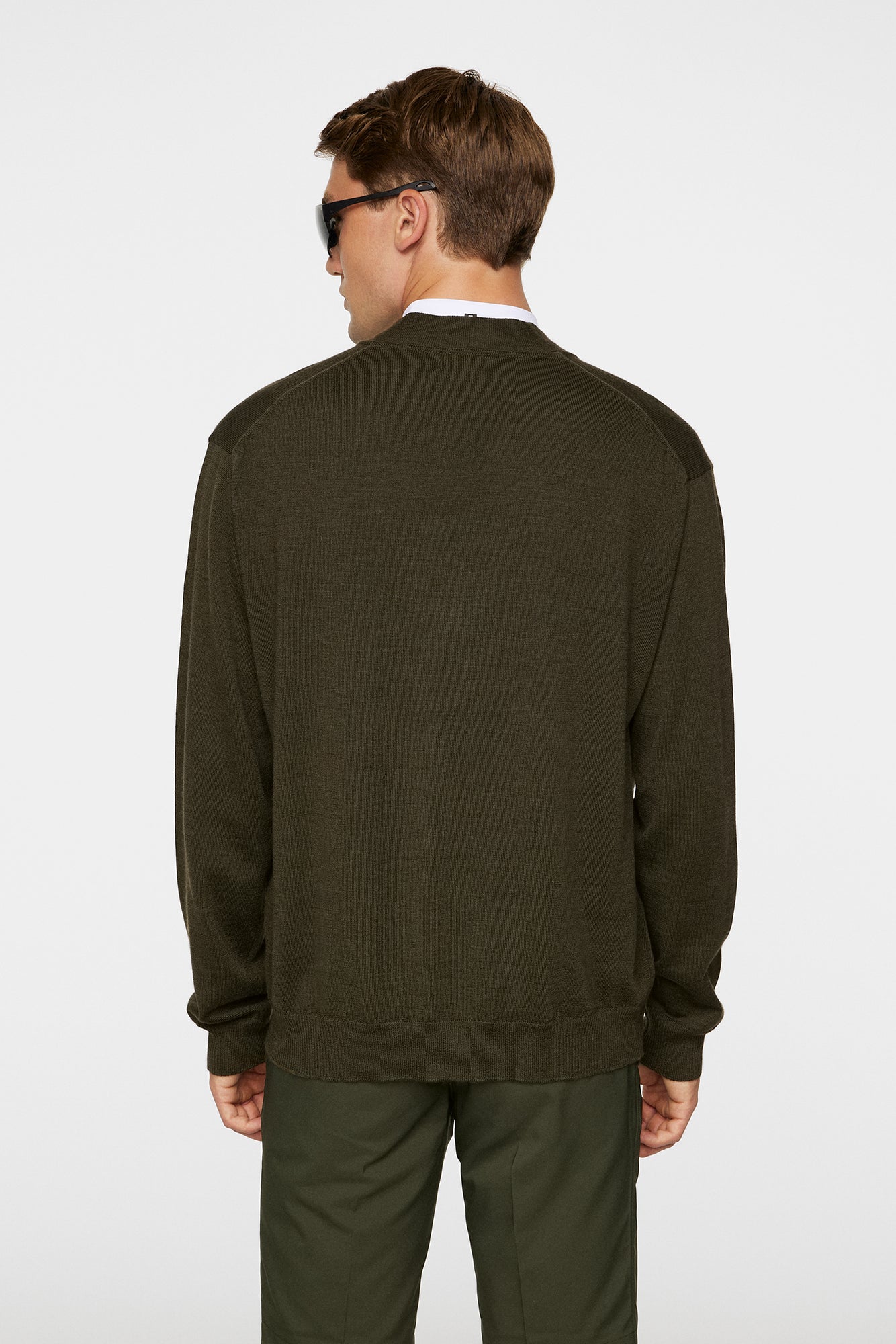Men | Lucas Knitted Cardigan | Forest Green