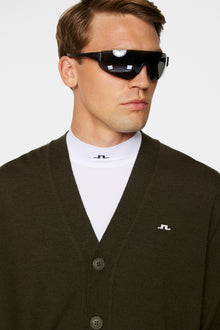 Men | Lucas Knitted Cardigan | Forest Green