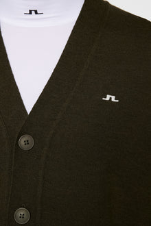 Men | Lucas Knitted Cardigan | Forest Green