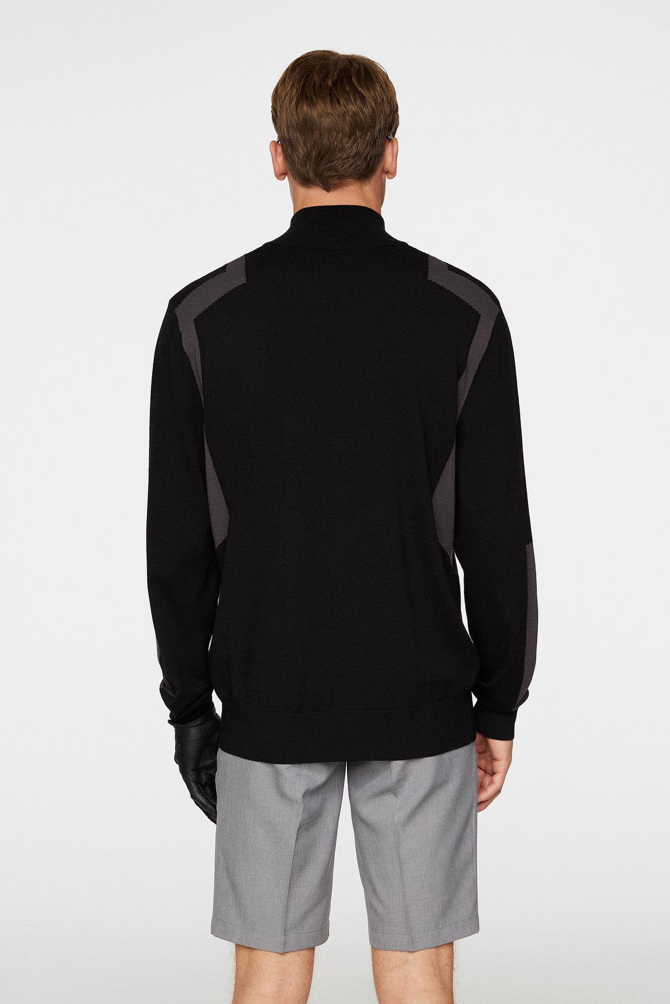 Men | Kendrick Knitted Zip Sweater | Black (V1)