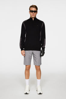 Men | Kendrick Knitted Zip Sweater | Black (V1)