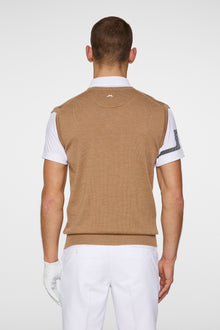 Men | Liam Knitted Vest | Tigers Eye