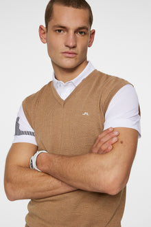 Men | Liam Knitted Vest | Tigers Eye