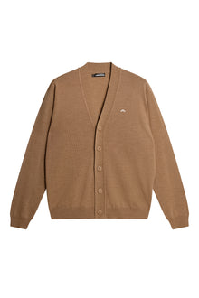 Lucas Knitted Cardigan in Tigers Eye by J.Lindeberg
