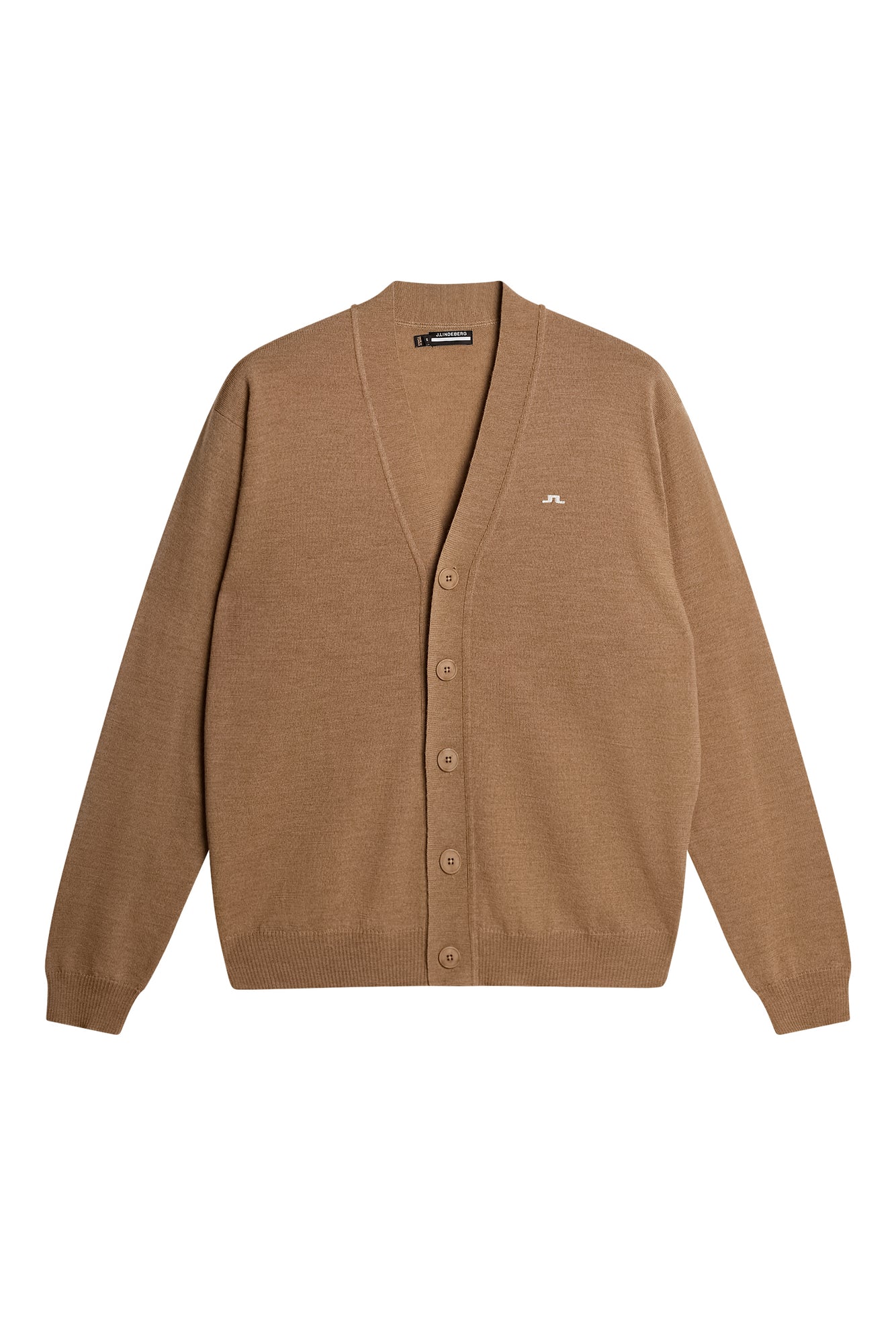 Lucas Knitted Cardigan in Tigers Eye by J.Lindeberg