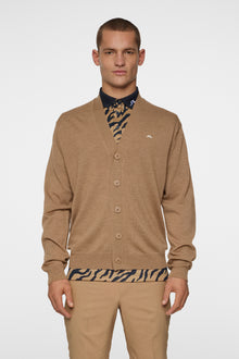 Men | Lucas Knitted Cardigan | Tigers Eye