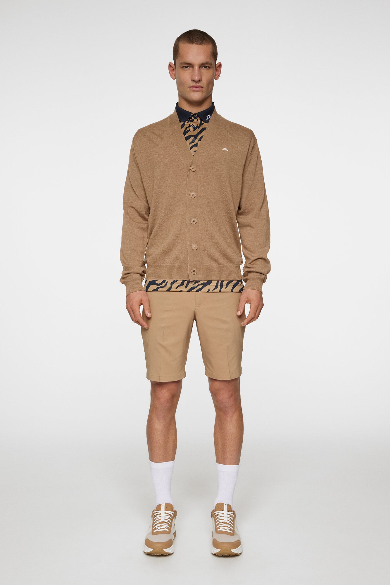 Men | Lucas Knitted Cardigan | Tigers Eye