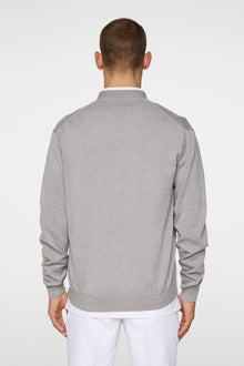 Men | Lucas Knitted Cardigan | Light Grey Melange