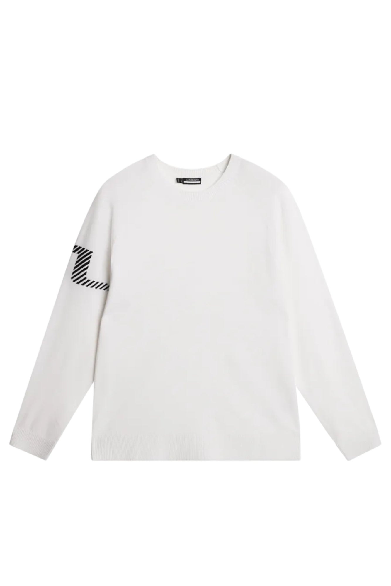 Heath Knitted Sweater in White by J.Lindeberg