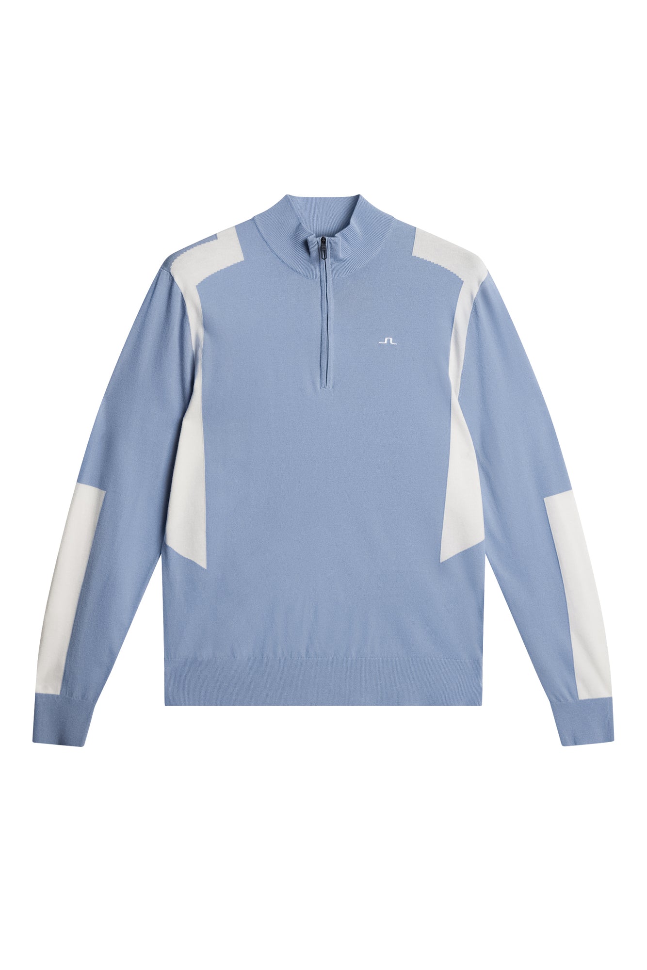 Kendrick Knitted Zip Sweater in Rain Washed by J.Lindeberg